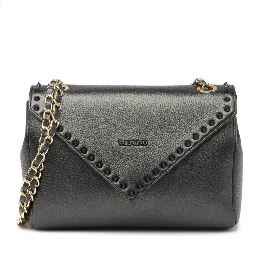 Valentino By Mario Valentino Studded Shoulder Bag